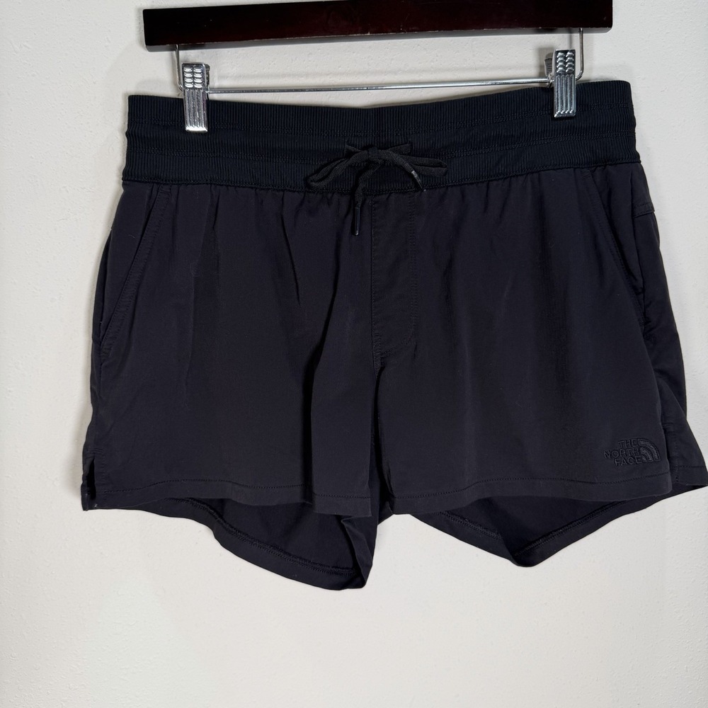 The North Face Shorts Womens Sz Medium Black Aphrodite Motion 4" Active Pull On